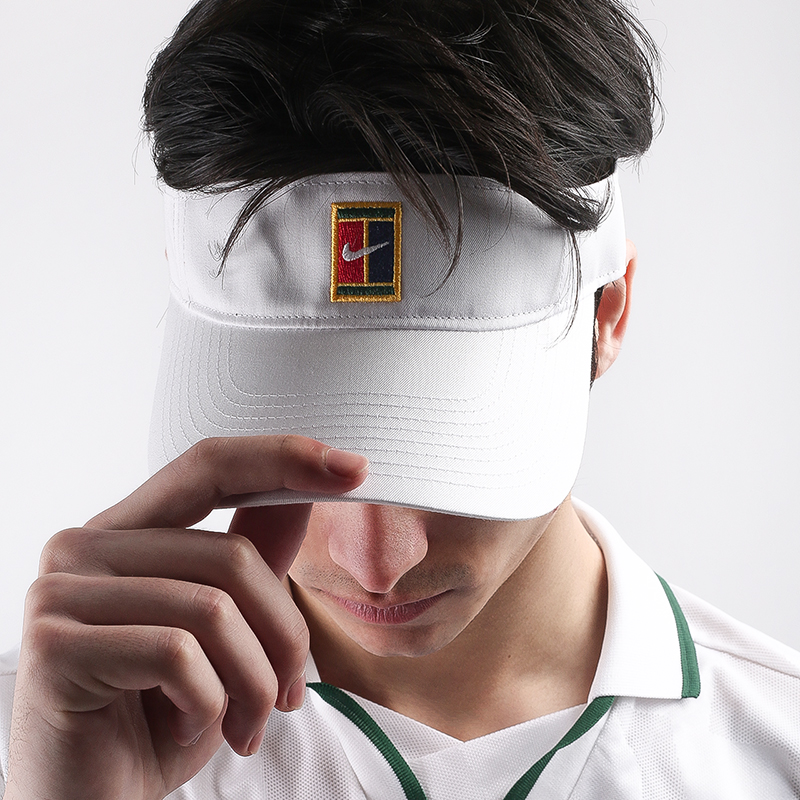  белая кепка Nike Heritage Tennis Visor AQ8297-100 - цена, описание, фото 1